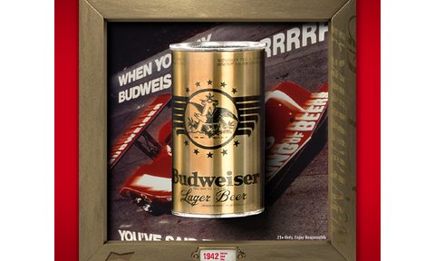 A Budweiser super-rare gold NFT, part of its digital "Heritage Collection."