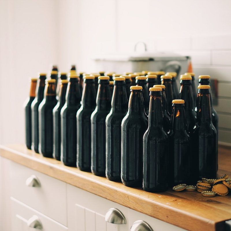 Bottled beer.