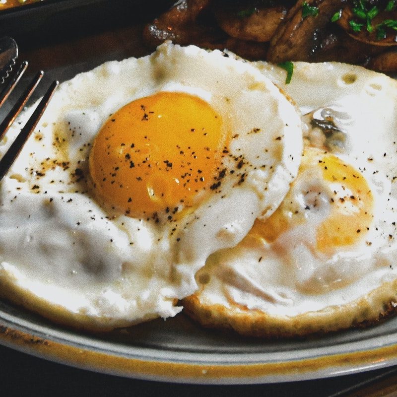 Fried eggs.
