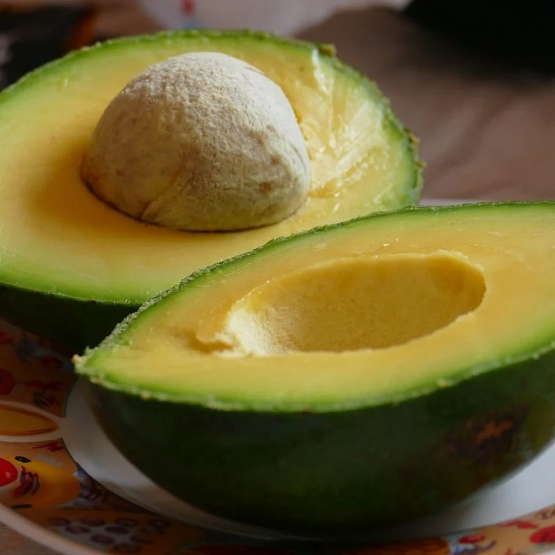 Sliced fresh avocado