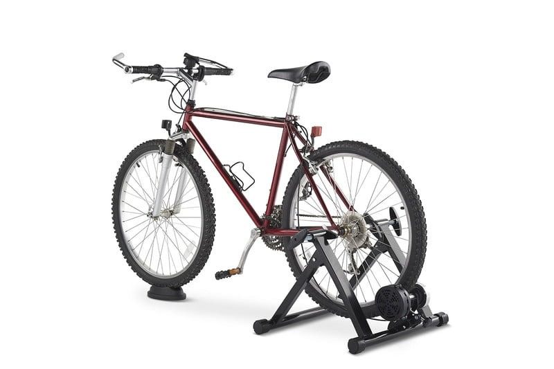 Bike on rollers.