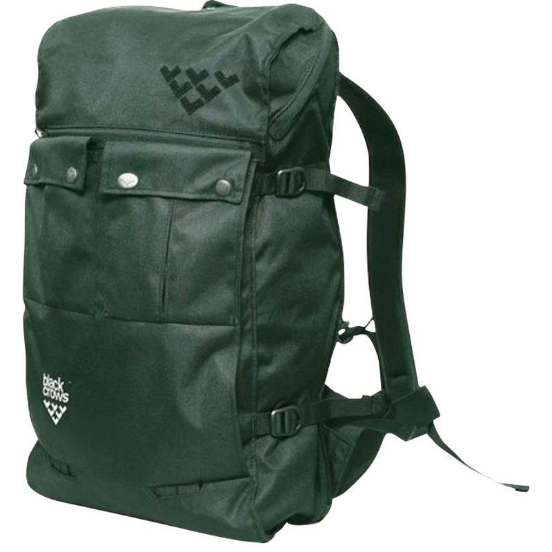 A dark green Black Crow Dorsa 20 Backpack on a white background.