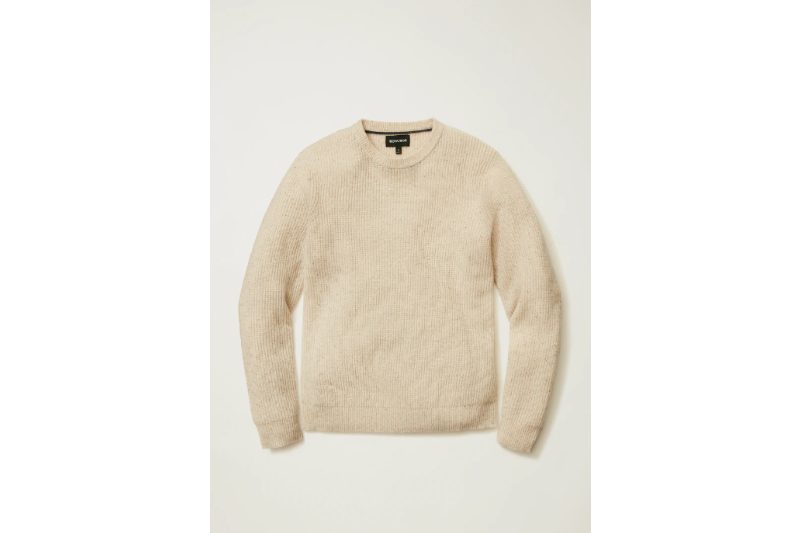 Stylish Donegal wool crewneck for men.