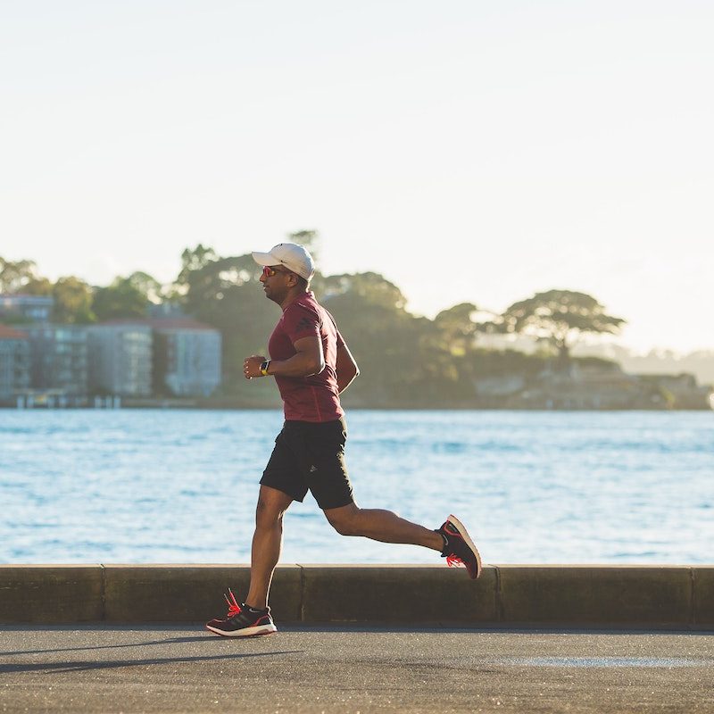 man distance running