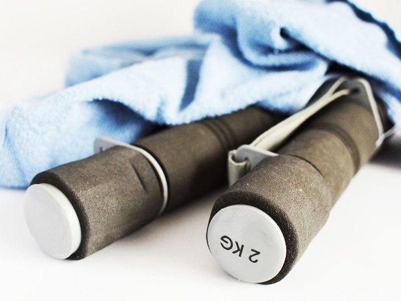 Closeup of a jump rope