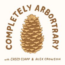 The logo of Completely Arbortrary with an illustration of a pinecone.