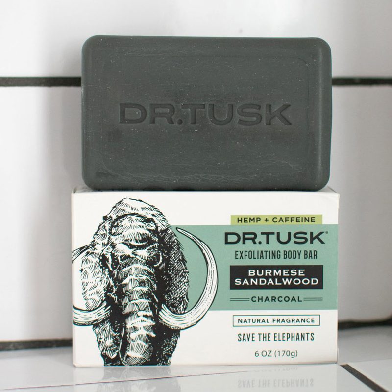 Dr. Tusk soap is cleansing, energizing, and it helps save elephants.