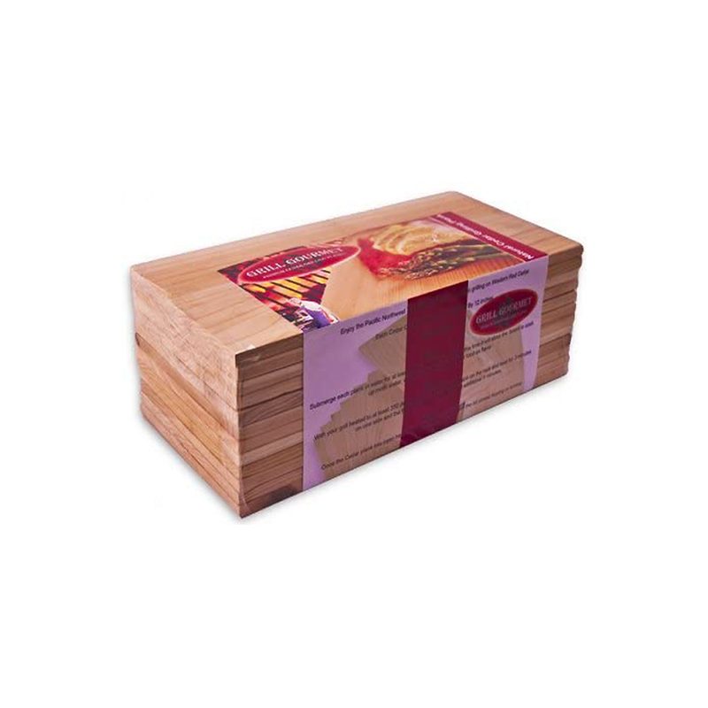 A 12-pack cedar planks from Grill Gourmet.