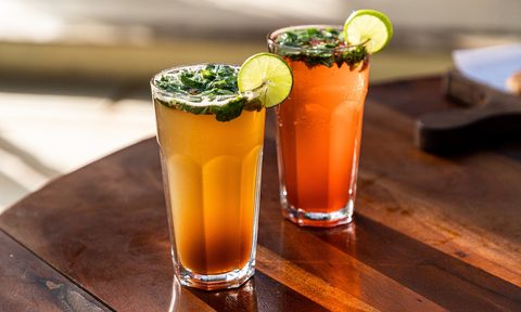 A pair of mocktails