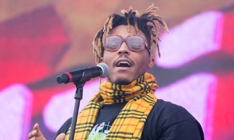 Juice Wrld performs at the 2019 Preakness Stakes InField Fest.