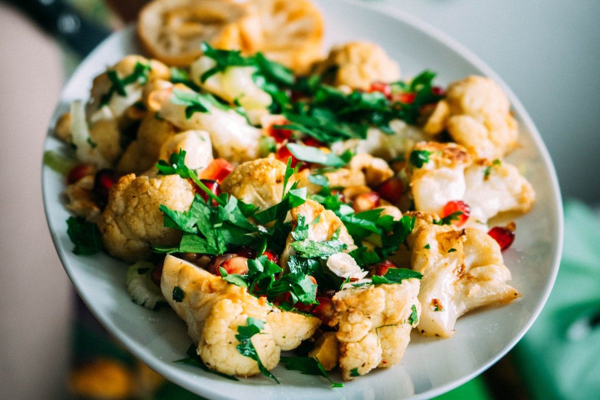 Low-cholesterol cauliflower foods