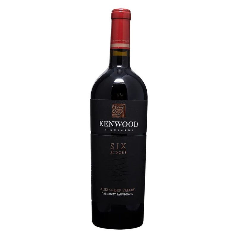 A bottle of Kenwood Six Ridges Alexander Valley Cabernet Sauvignon.
