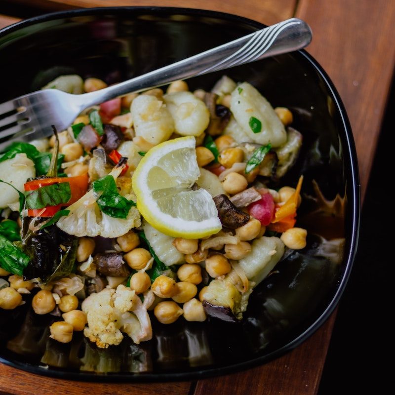 Plant-based healthy lunch