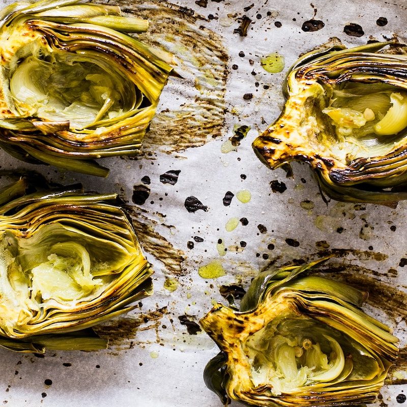 Baked artichokes.