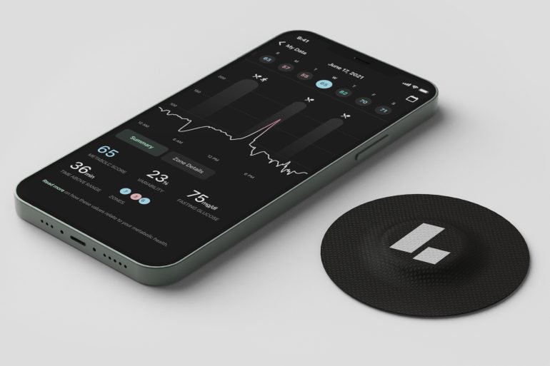 Levels glucose tracking app.