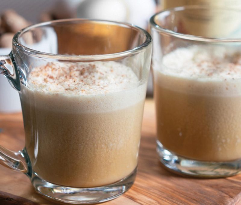 Mana Eggnog cocktail.