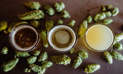 Beer with hops