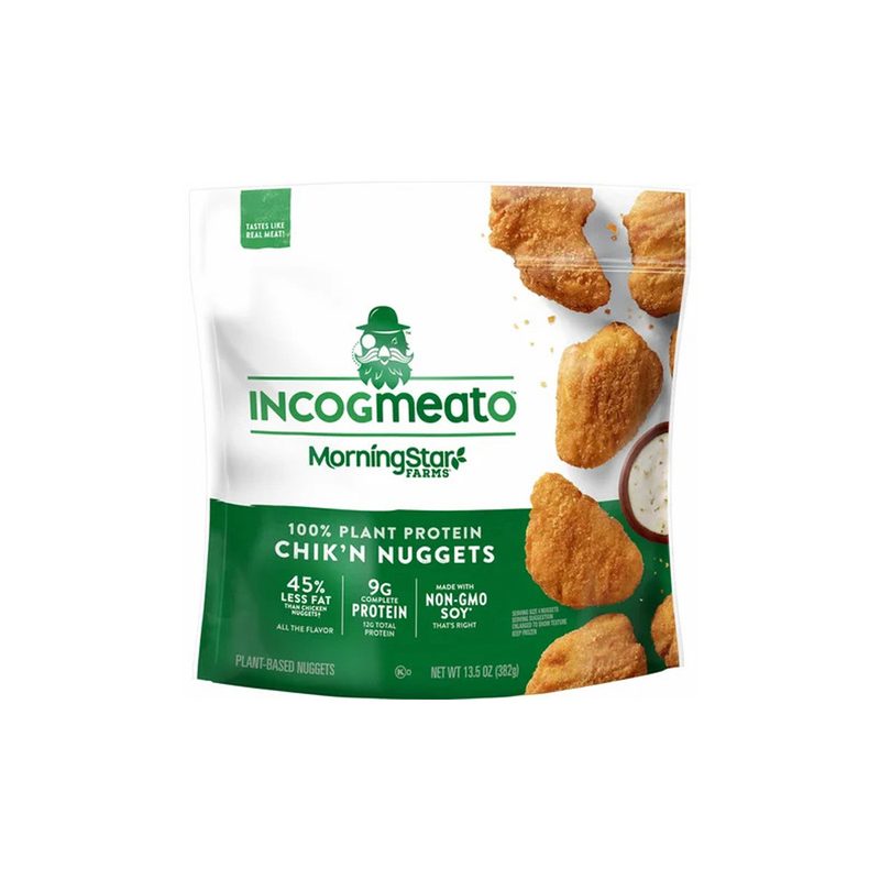 A pack of meatless chicken nuggets from Morningstar Farms.