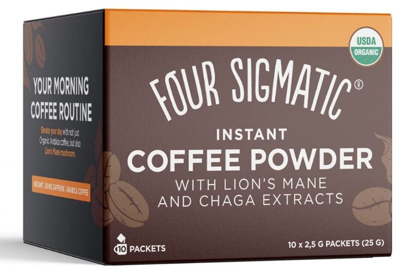 box of Mushroom coffee.