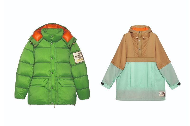 The North x Gucci, chapter two, includes functional jackets in classic styles and funky colors.