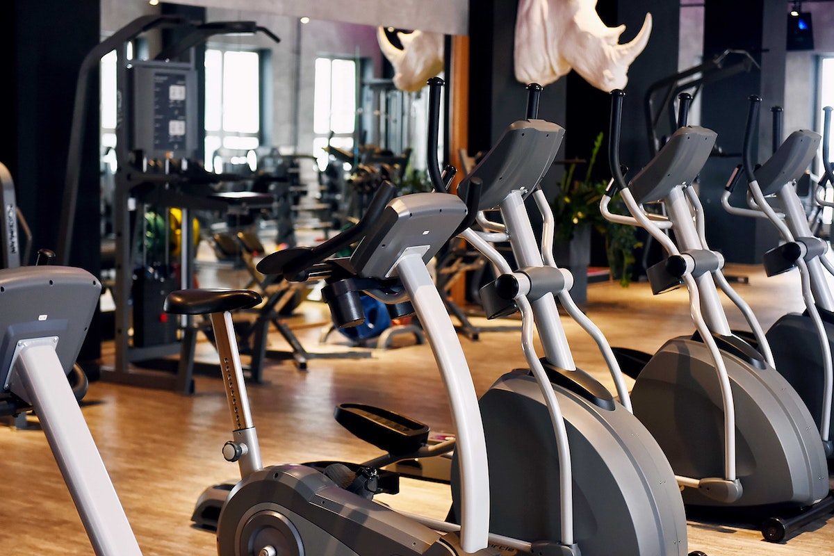 Aerobic cardio gym equipment.