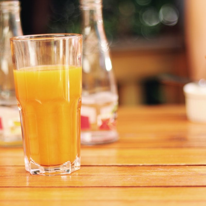 Glass of orange juice