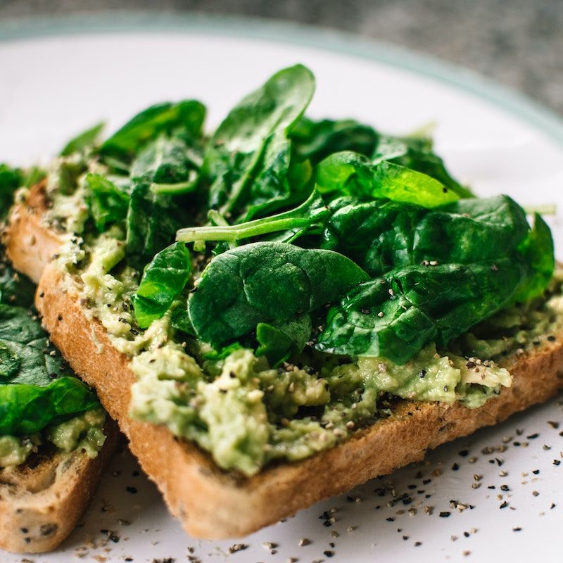 Spinach toast