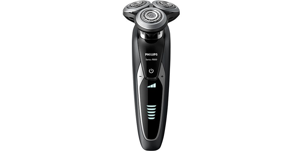 Philips Shaver Series 9000 with Precision Trimmer on a white background.