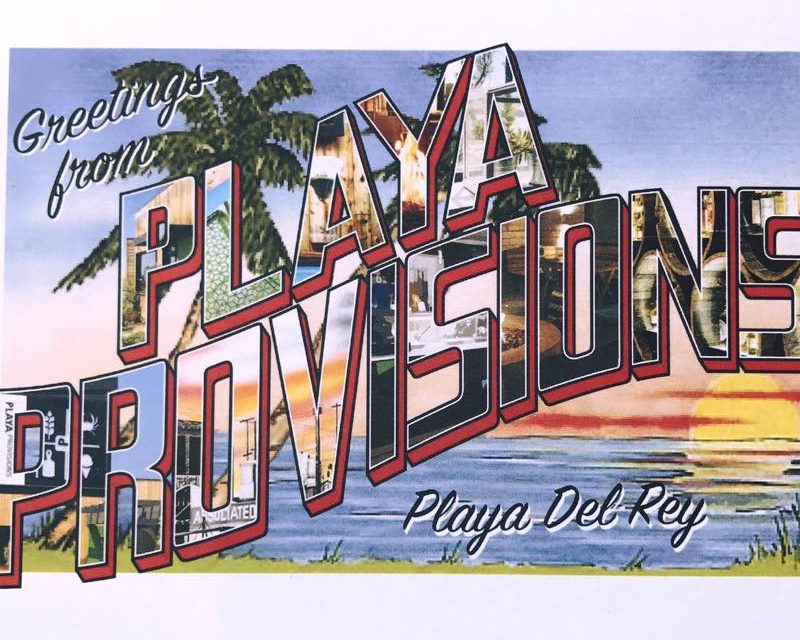 Playa Provisions post card.