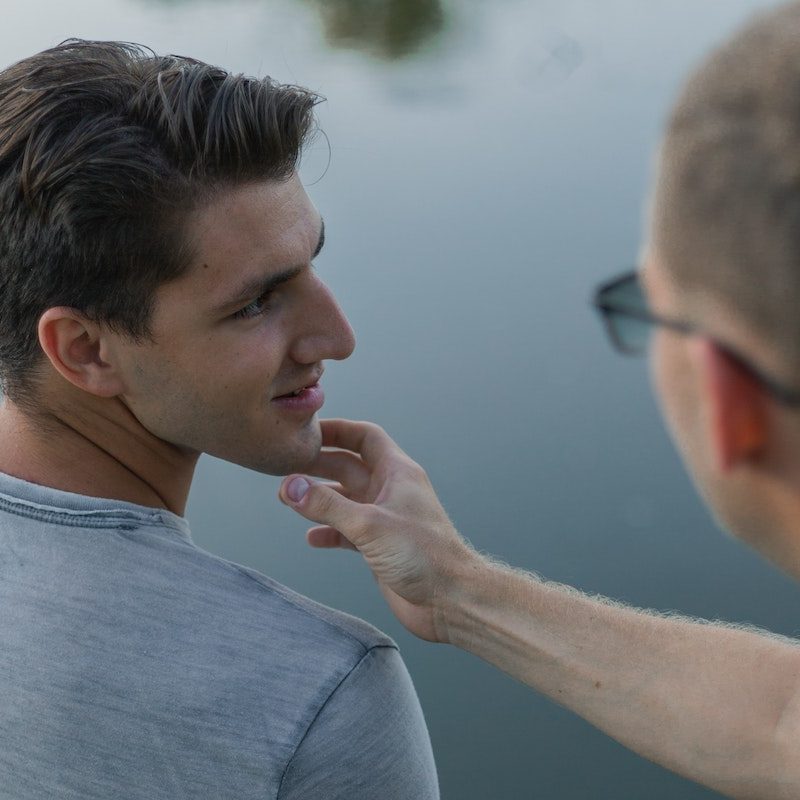 Man with a chiseled jawline