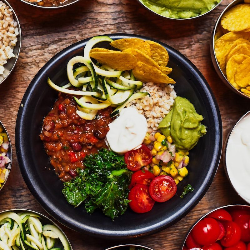 Plant-based taco bowl