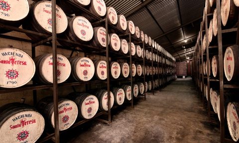 Santa Teresa Rum barrels.