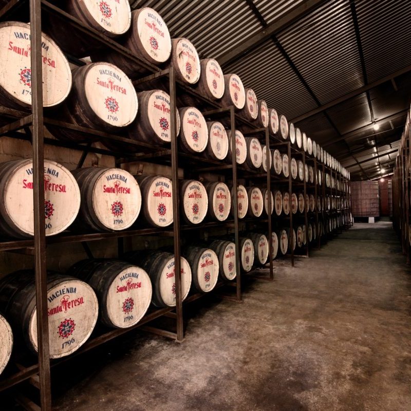 Santa Teresa Rum barrels.