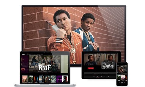 Starz streaming app full list of devices on display.