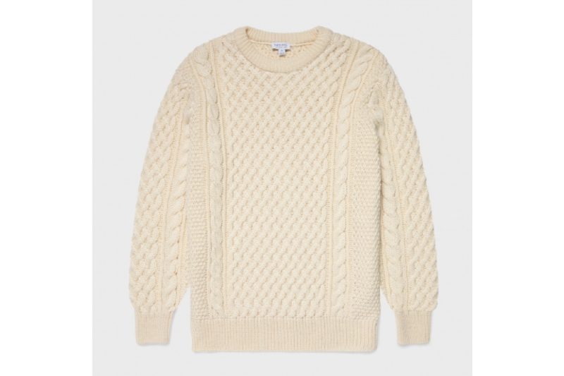 Classic merino jumper for men.
