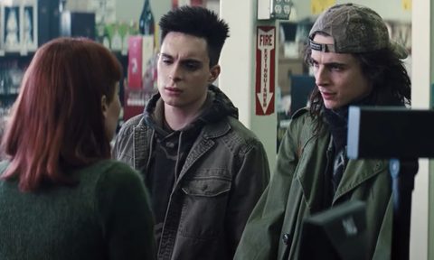Even 'Dune's' Timothee Chalamet (right) makes an appearance in Netflix's star-laden flop, 'Don't Look Up.'