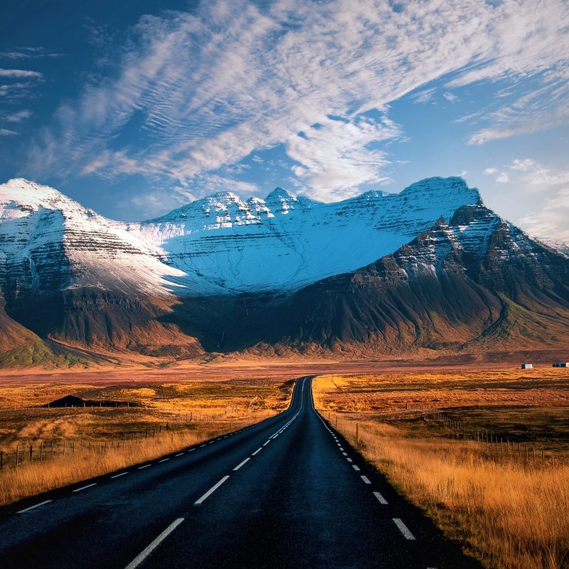 A scenic view of the mountain in Ring Road.