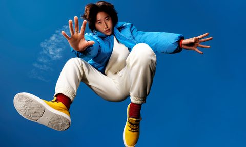 YY Nation's Spectra Merino Shoe in yellow.