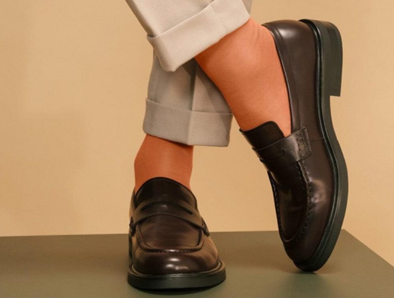 Falke Airport socks under loafers