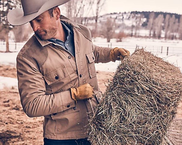 Wrangler Cord Quilted Barn Coat