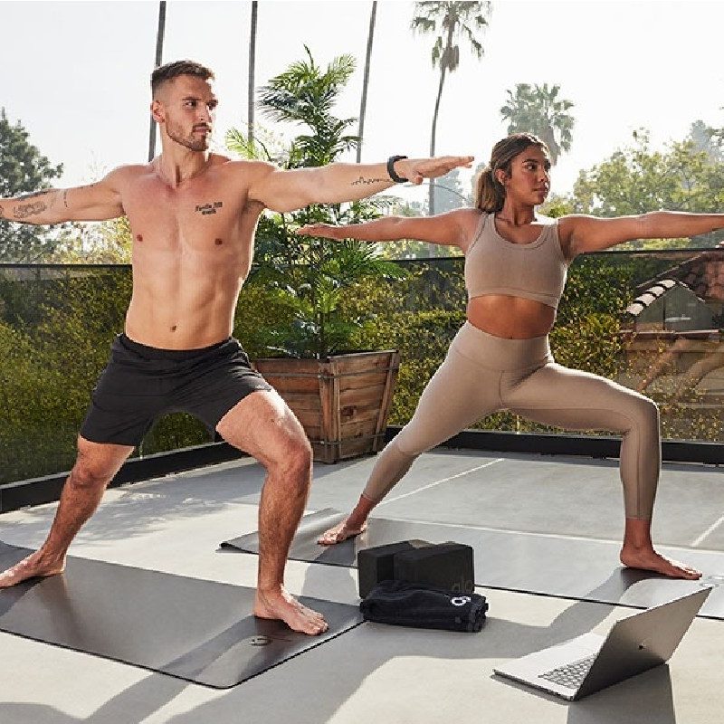Alo Moves yoga class.