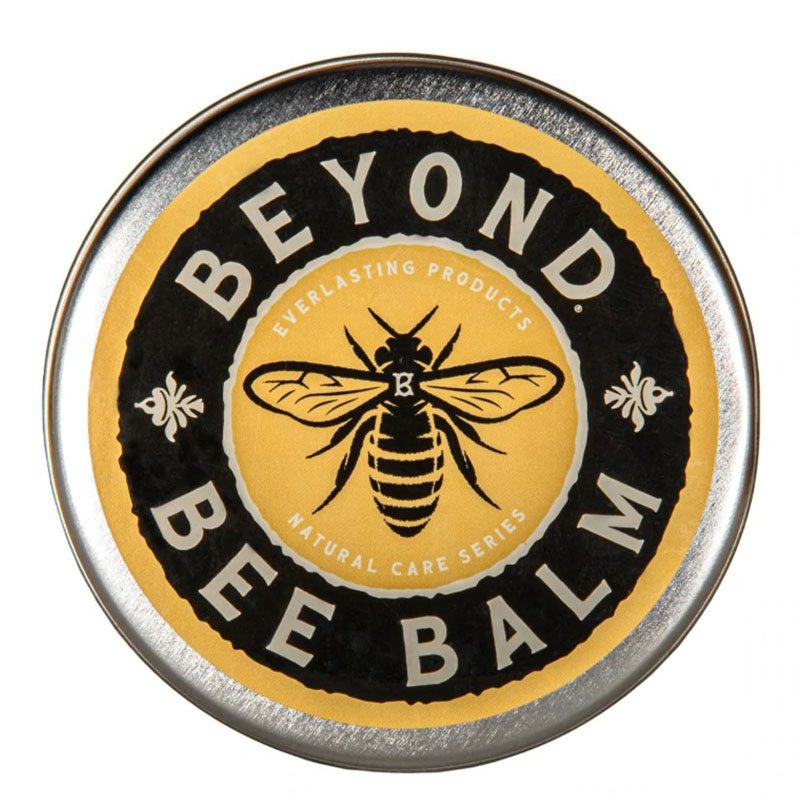 Tin of Beyond Bee Balm Waterproofing on a white background.