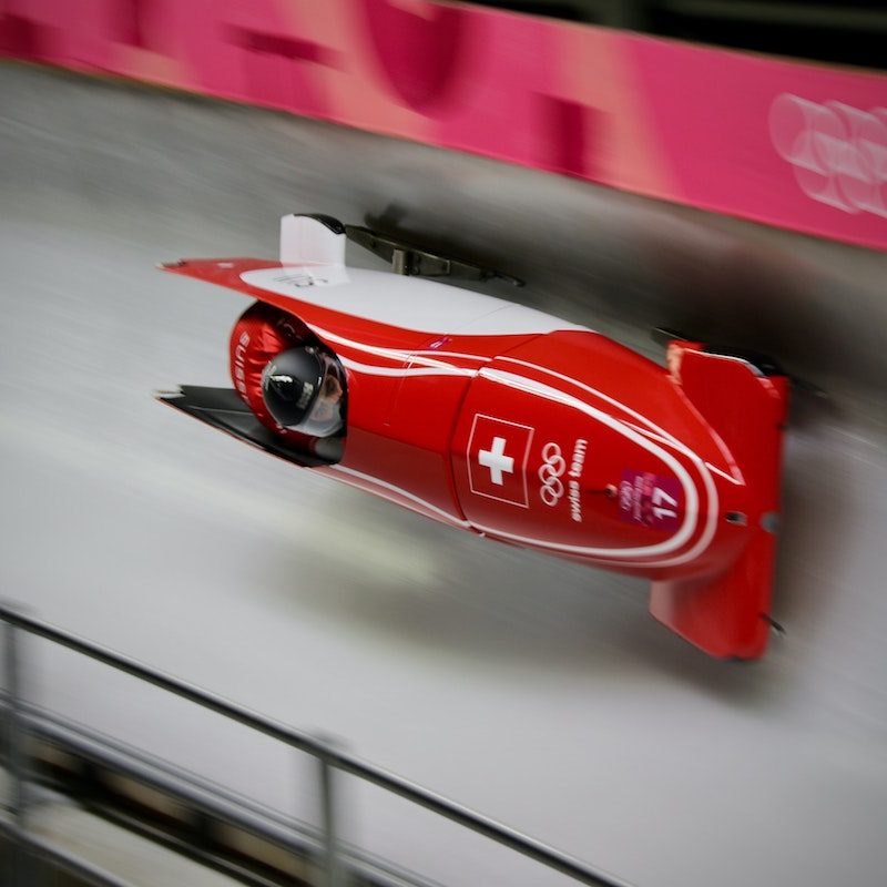 Bobsled at the Olympics.