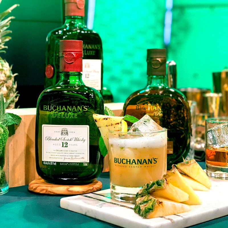 Buchanan's Pineapple smash cocktail.