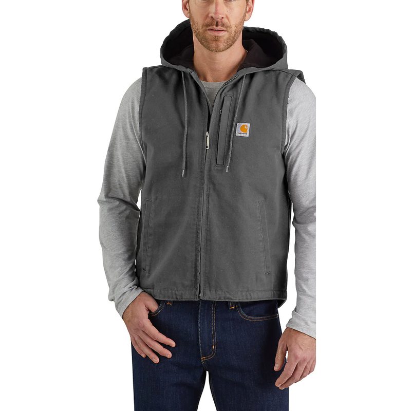 man wearing a Carhartt Vest.