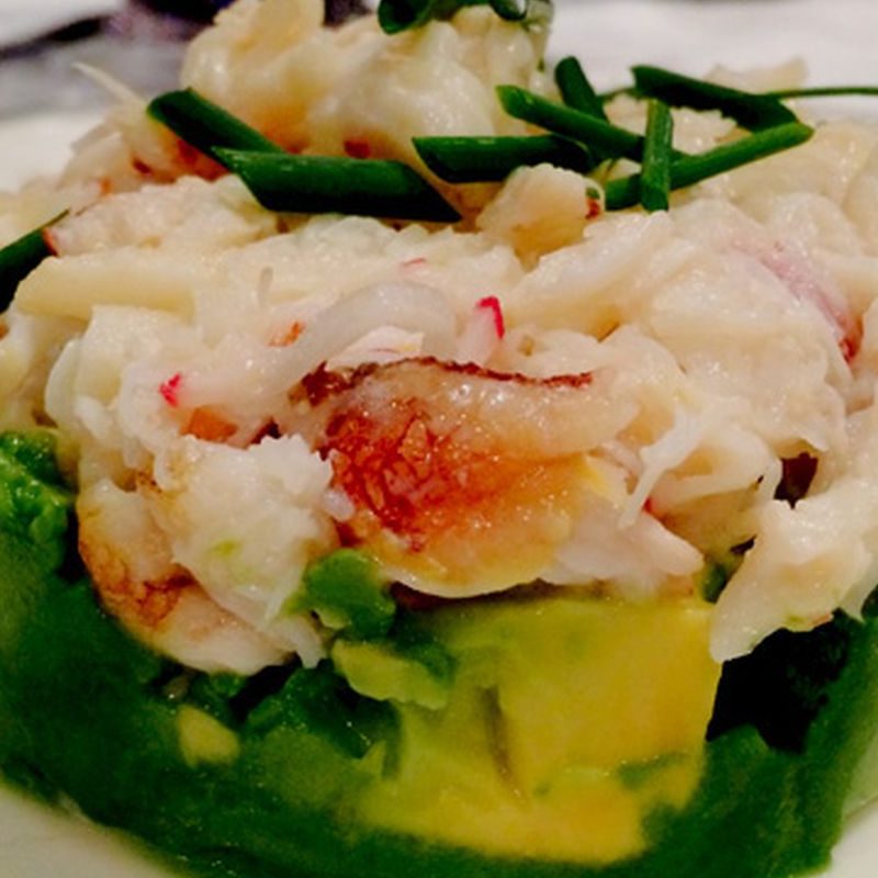 Dungeness crab salad.
