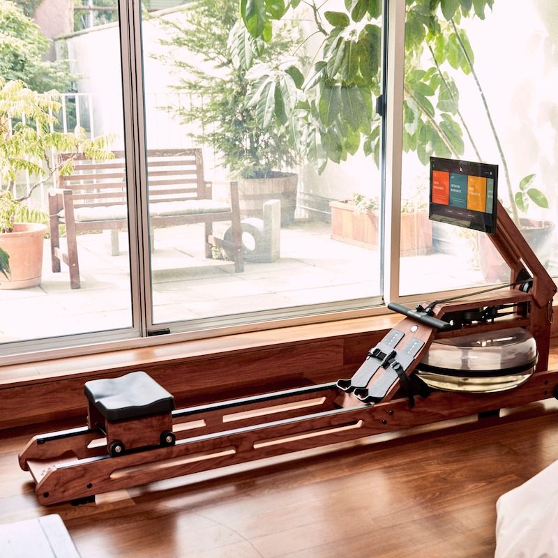 Elegatta rowing machine in a studio.
