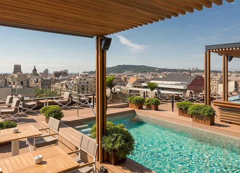 Hotel Majestic Rooftop Bar.