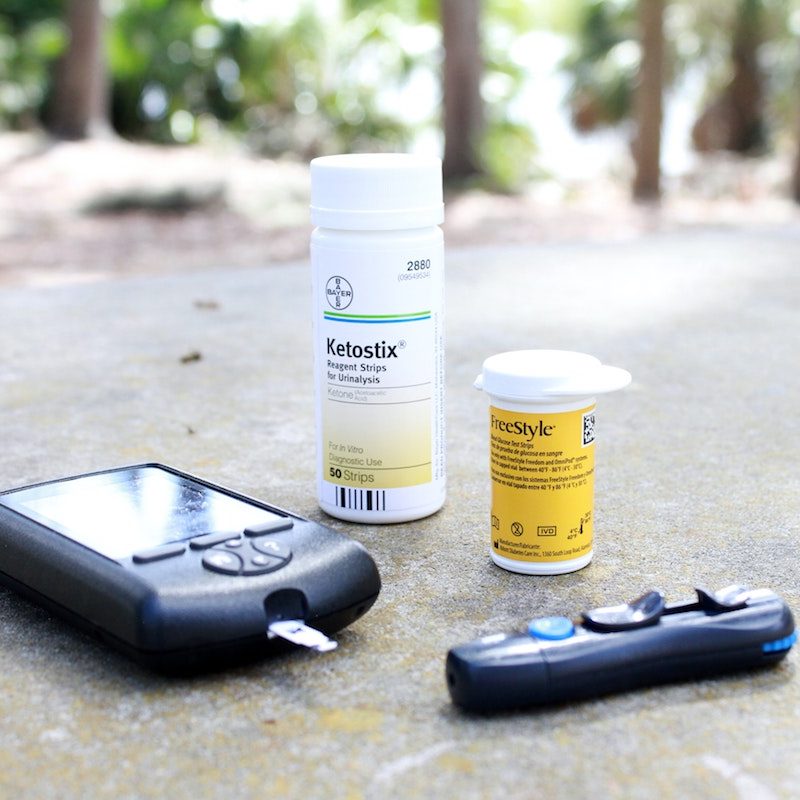 Insulin supplies and glucometer for diabetes