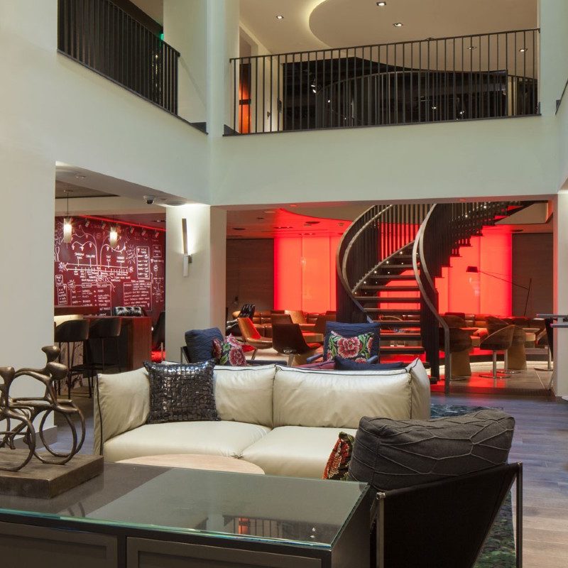 The lobby of the Kimpton Hotel Vintage.